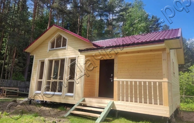 5 Каркасный дом Д-18, 8x67м, 56 М², Тверская область, Вышневолоцкий район, ст. Тверца (15)